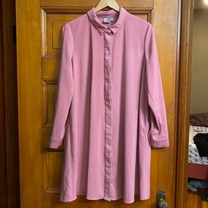Long-Sleeve Shift Dress